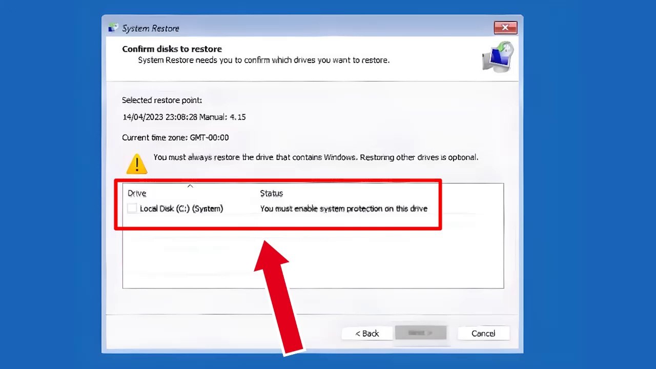 Fix "You Must Enable System Protection on This Drive" Error in Windows 11/10 (System Restore Error)