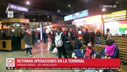 Tras jornada electoral, se reanudad la salida de buses en las terminales del país