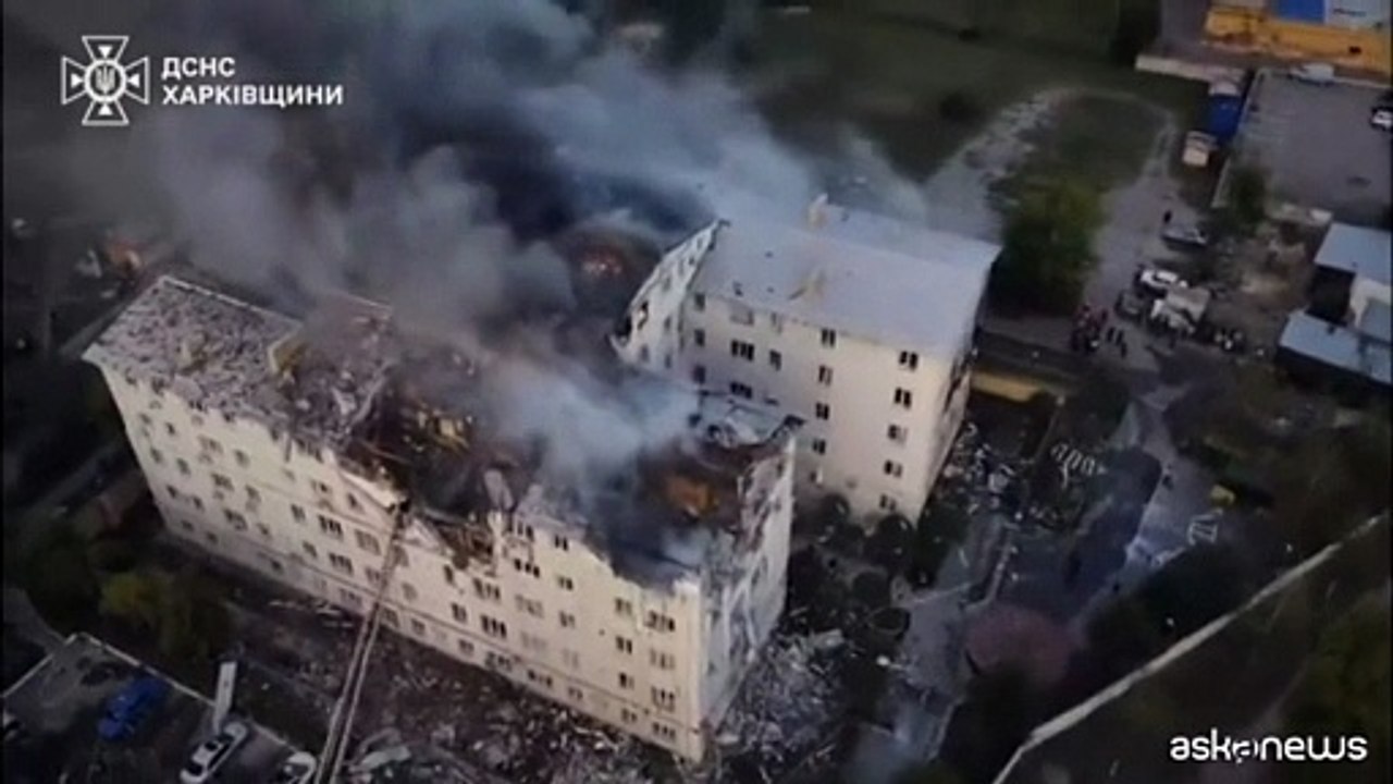 Ucraina, attacco con drone russo a Kharkiv: 5 morti e numerosi feriti
