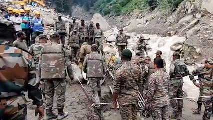 Kishtwar: Indian Army Builds Temporary Bridge After Cloudburst