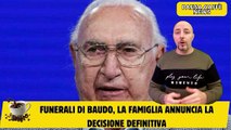 Funerali di Baudo, la famiglia annuncia la decisione definitiva