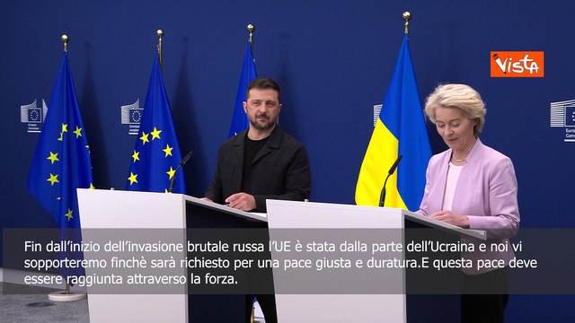 Von Der Leyen: Deve essere garantita l'integrità territoriale dell'Ucraina