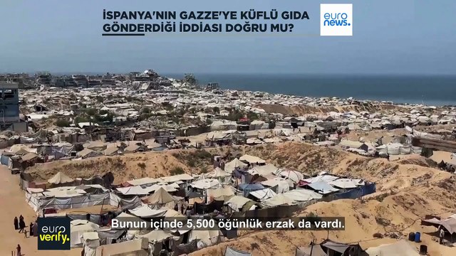 Teyit: İspanya, Gazze'ye insani yardım olarak bozuk malzeme mi gönderdi?