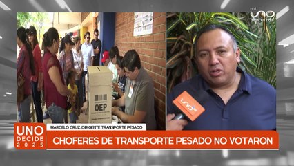 CHOFERES DE TRANSPORTE PESADO NO VOTARON