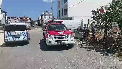 Yanıcı malzeme çöp konteynerinde yangın çıkardı