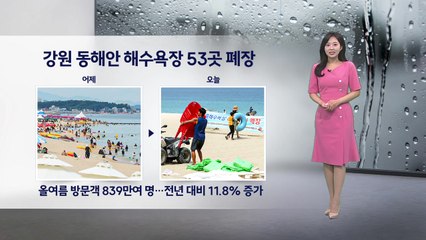[이슈날씨] 강원 동해안 해수욕장 53곳 폐장...내일도 밤낮 없는 무더위 / YTN