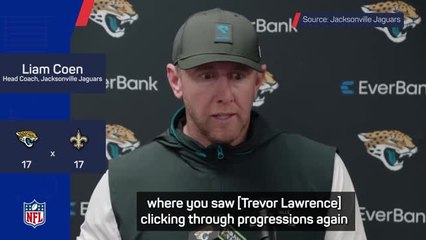 Jaguars head coach pleased with Lawrence despite fumble