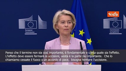 Conflitto russo-ucraino, Von der Leyen: Si fermino le uccisioni e ci sia il trilaterale con Usa