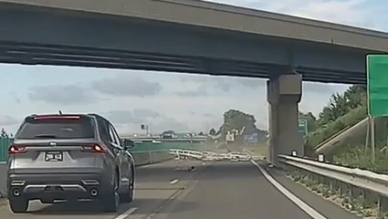 Oversized semi-trailer crashes into Twin Cities underpass