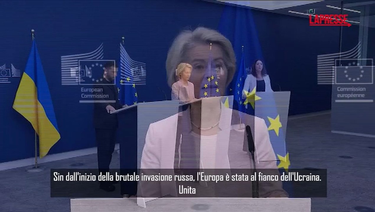 Von der Leyen al fianco di Zelensky: "Solide garanzie di sicurezza per Kiev e Ue"