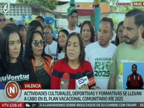 Plan Vacacional Venezuela Ríe 2025 llevó alegría y diversión a los niños y niñas de Carabobo