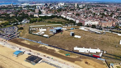 Victorious Festival drone footage shows the stage is nearly set - Video by Marcin Jedrysiak