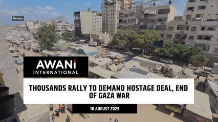 Thousands rally to demand hostage deal, end of Gaza war