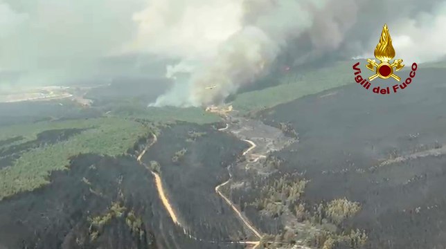 Incendi in Spagna, in azione flotta aerea dei Vigili del Fuoco italiani (18.08.25)