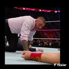 WWE   You never know who might get an RKO from Randy Orton...