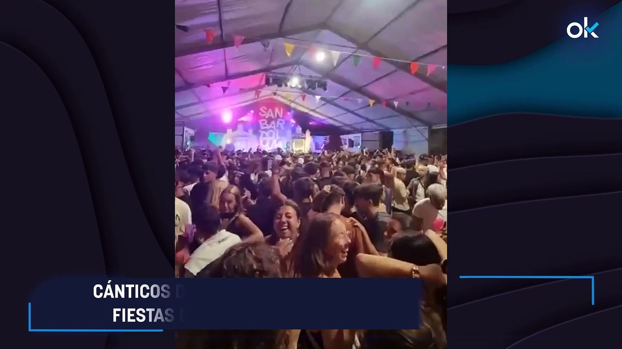 Cánticos de "¡Pedro Sánchez, hijo de puta!" en las fiestas de San Bartolomé, cerca de La Mareta