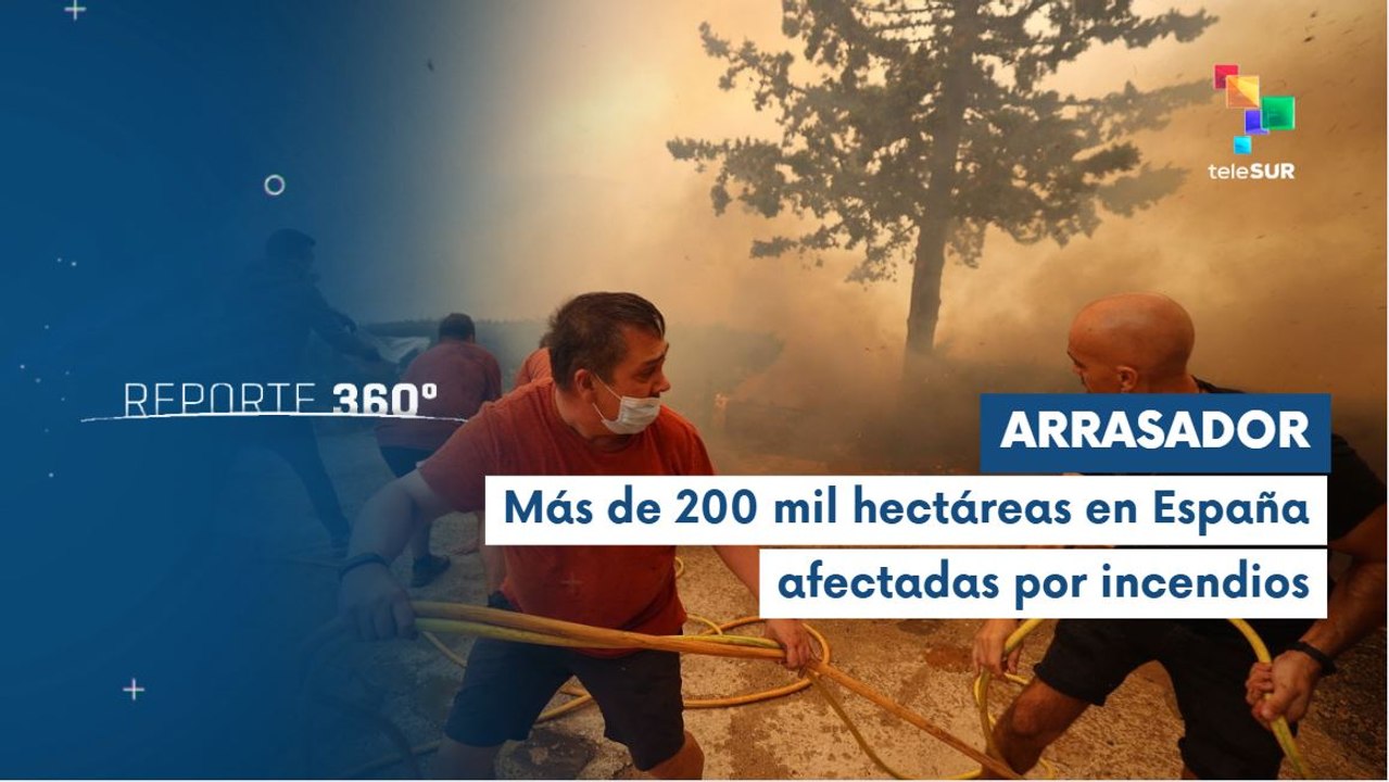 Incendios forestales arrasan bosques naturales al noroeste de España