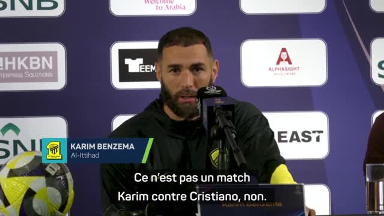 Al-Ittihad - Benzema : “CR7 ? Une légende du football, mais demain ce n’est pas Karim contre Cristiano”