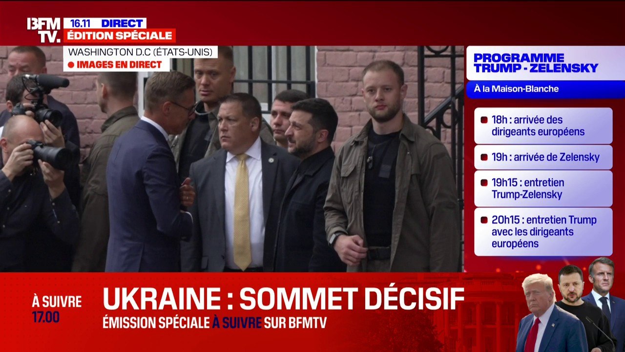 Sommet avec Donald Trump: Volodymyr Zelensky et Ursula von der Leyen sont arrivés à l'ambassade ukrainienne à Washington