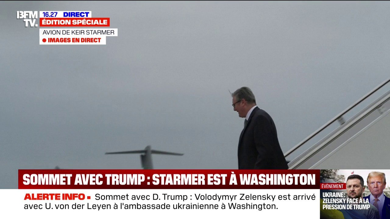 Sommet Trump/Européens: Keir Starmer, le premier ministre anglais, est arrivé à Washington