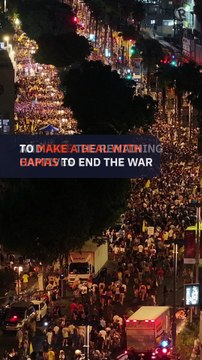 Israelis stage nationwide protests to demand end to Gaza war and release of hostages