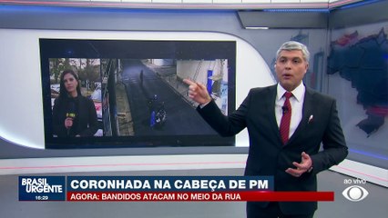 PM é atacado com coronhadas na cabeça por criminosos
