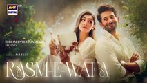 Rasm e Wafa Episode 19 _ Teaser _ Hina Chaudhary _ Arslan Khan _ ARY Digital