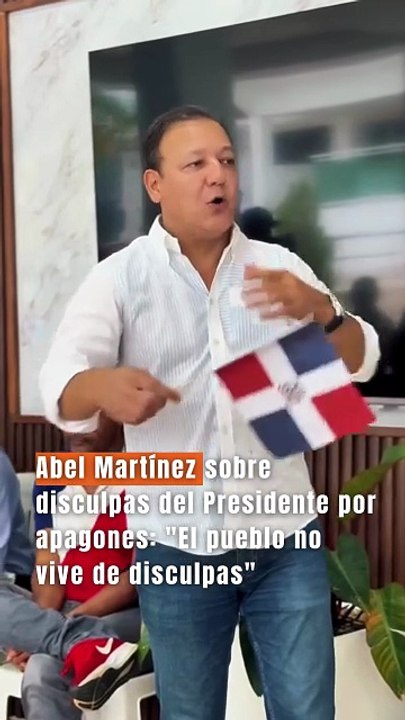 Abel Martínez sobre disculpas del Presidente por apagones: "El pueblo no vive de disculpas"