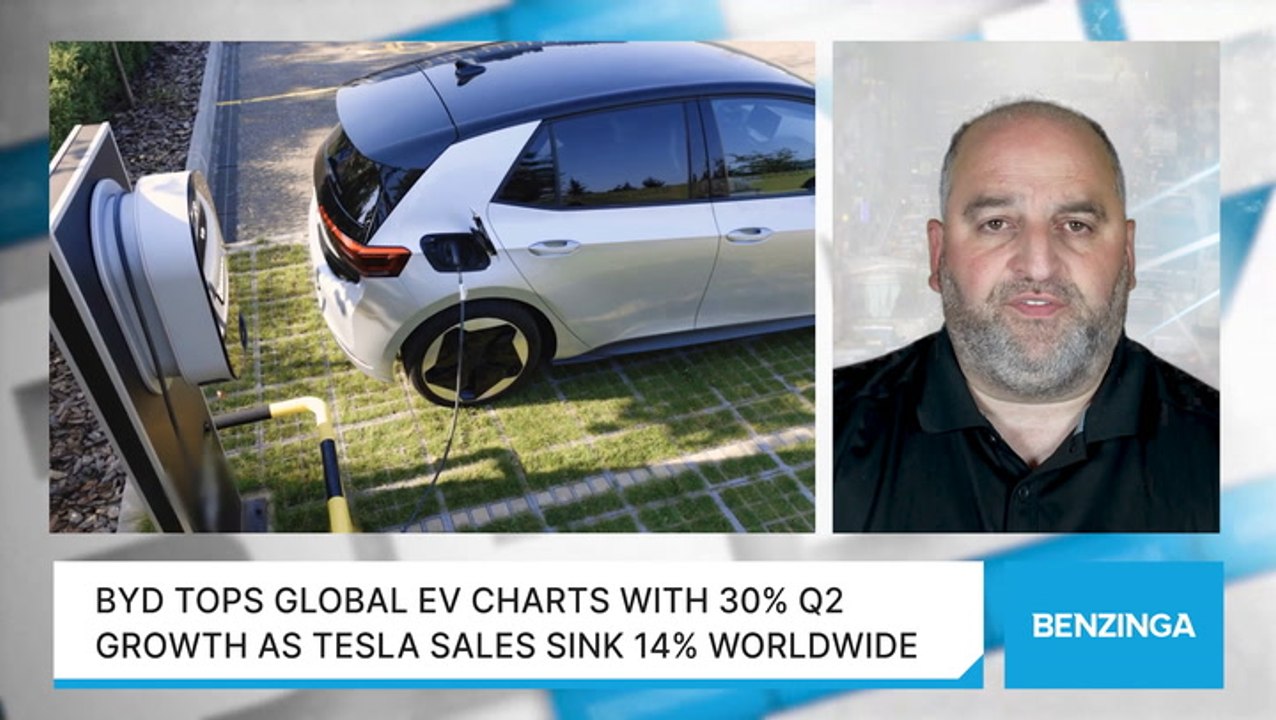 BYD Tops Global EV Charts With 30% Q2 Growth As Tesla Sales Sink 14% Worldwide