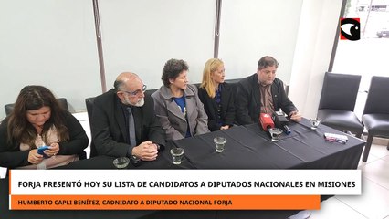 FORJA presentó su lista de candidatos a diputados nacionales en Misiones.mp4
