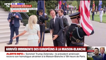 Mark Rutte, patron de l'OTAN, est le premier européen a arriver à la Maison Blanche