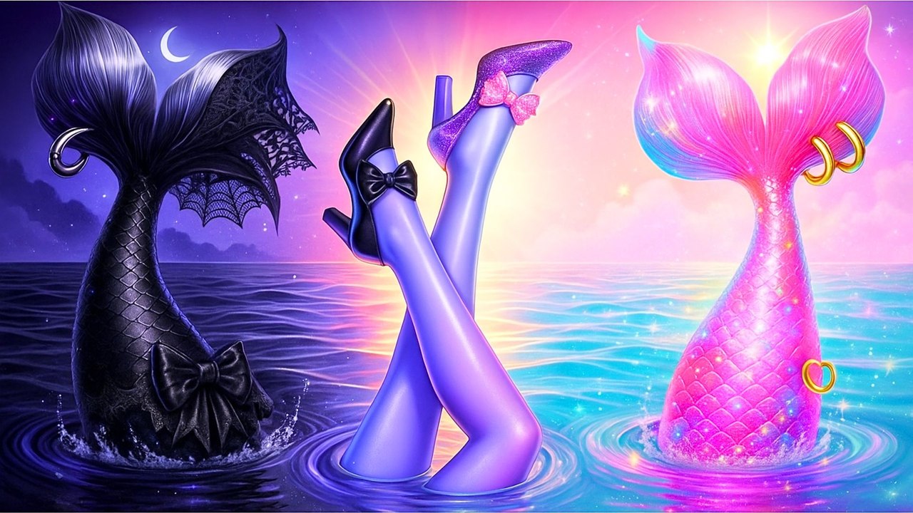 🌊 Sirène Wednesday vs Sirène Enid ! 🧜‍♀️✨ Mes Astuces Épiques pour Sauver les Enfants !