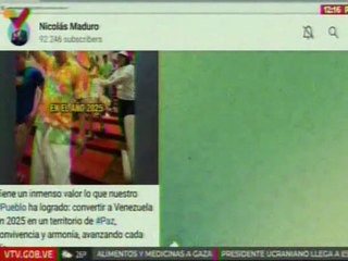 Pdte. Maduro: Tiene inmenso valor lo que el pueblo ha logrado, convertir a Venezuela en territorio de paz
