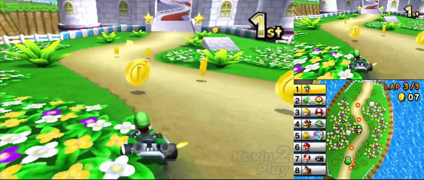 Mario Kart 7 (3DS) | 50cc - Flower Cup #mariokart #MarioKart7 #gameplayvideo #game #kevin2play