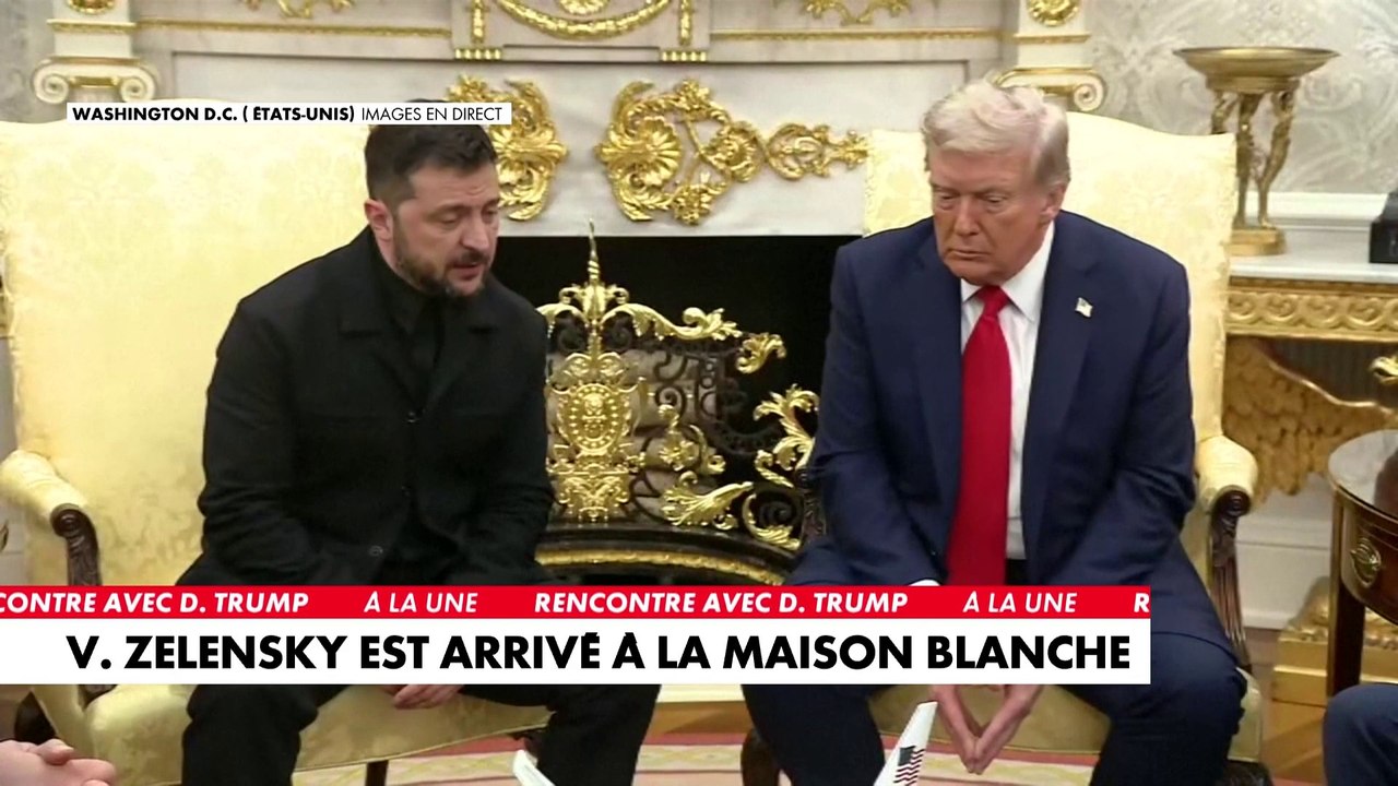 Volodymyr Zelensky est arrivé à la Maison Blanche pour sa rencontre avec Donald Trump