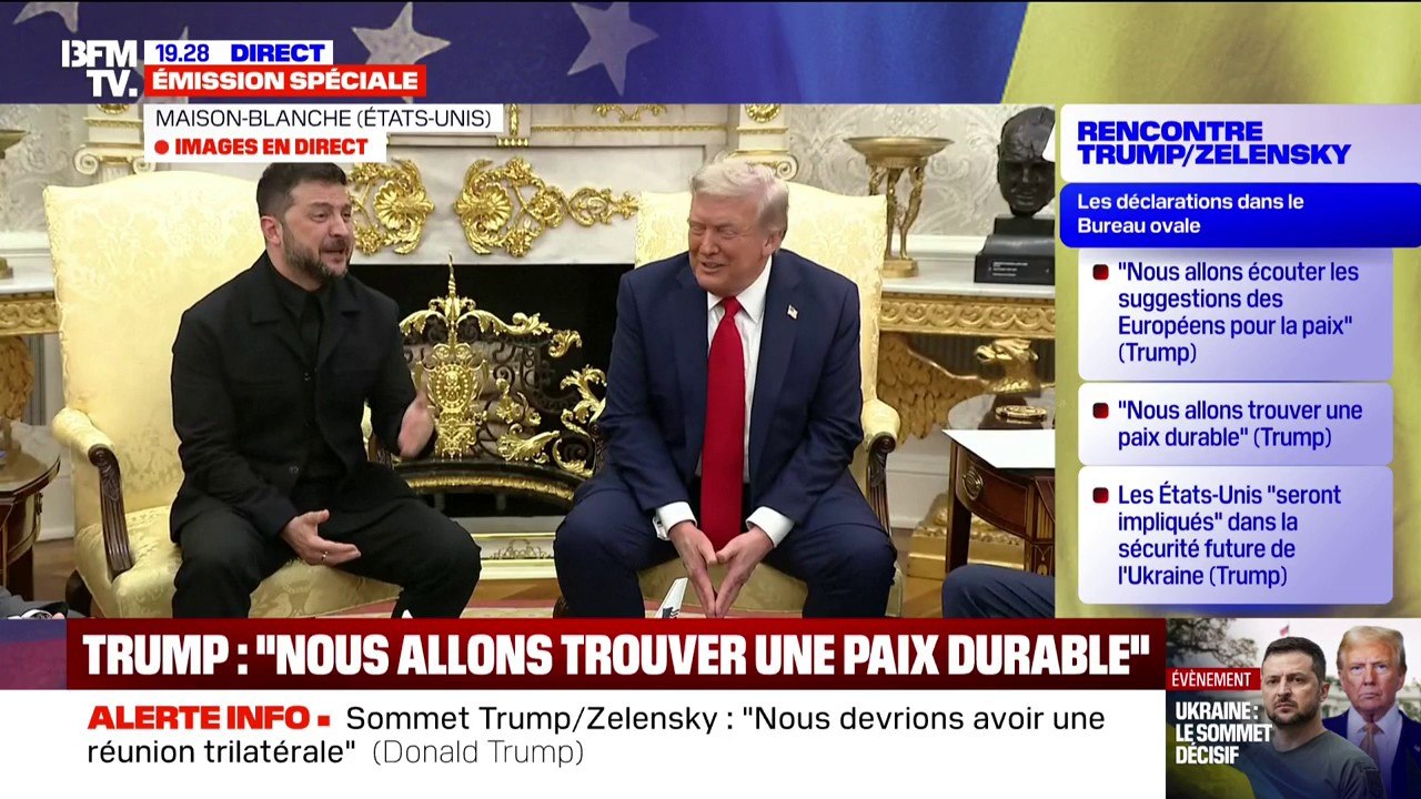 Rencontre à la Maison-Blanche: les journalistes et Donald Trump complimentent Volodymyr Zelensky sur sa tenue "Vous avez un très beau costume, vous êtes très beau"