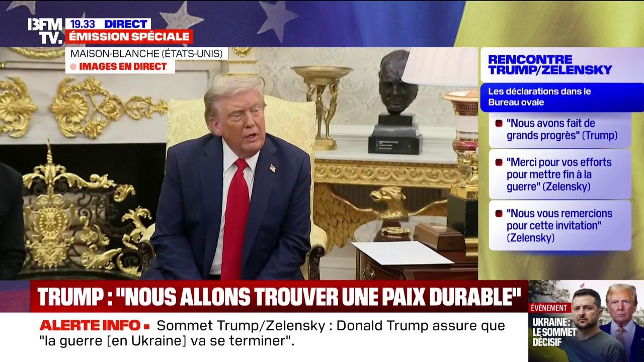 Somment Trump/Zelensky: "Je comprends pourquoi stratégiquement un pays ou un autre ne veut pas de cessez-le-feu", déclare Donald Trump