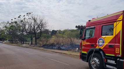 Corpo de Bombeiros é mobilizado em incêndio ambiental no Santa Cruz