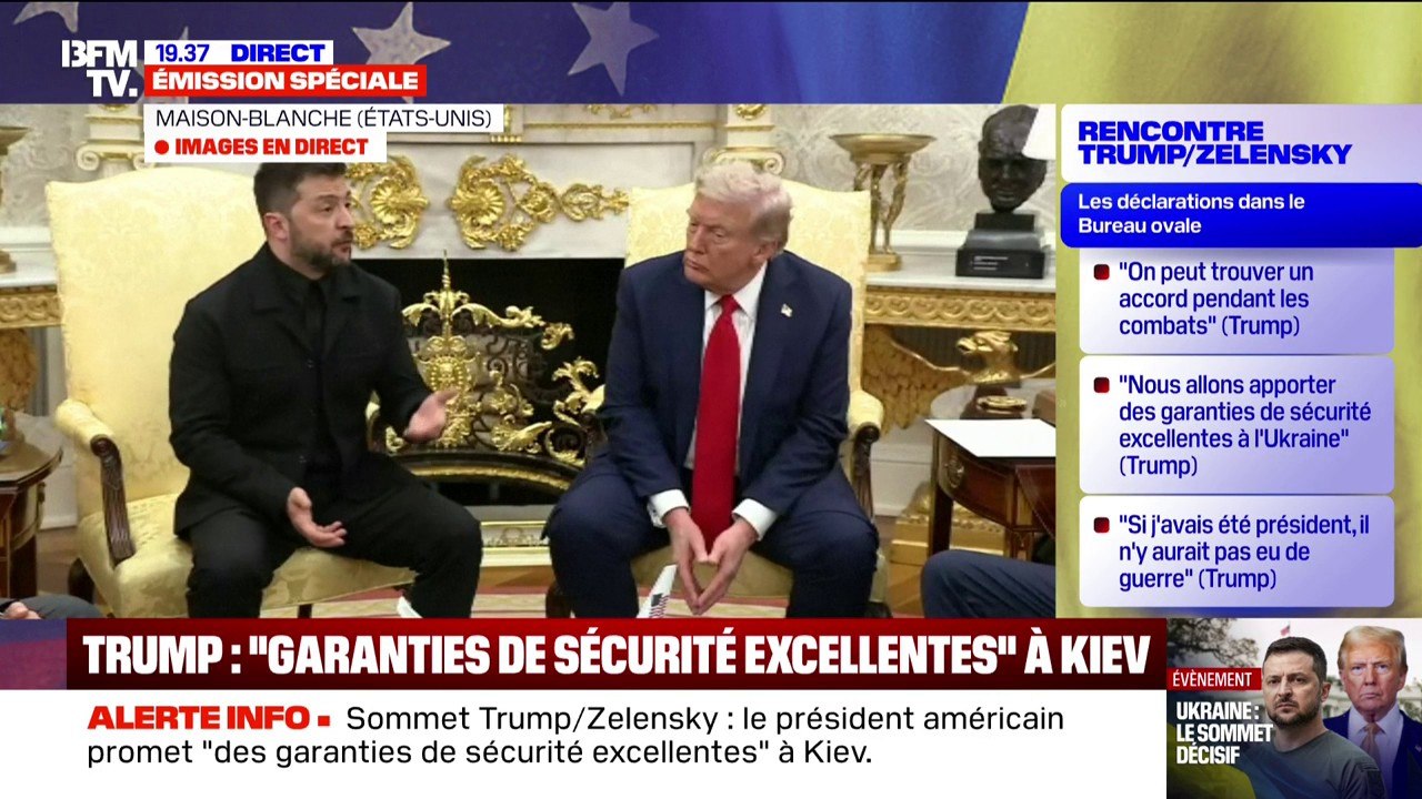 Sommet Trump/Zelensky: "Réarmer l'armée ukrainienne est très important", déclare le président ukrainien