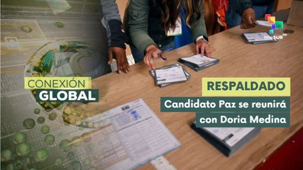 Candidato presidencial boliviano Doria Medina ratifica apoyo a Rodrigo Paz