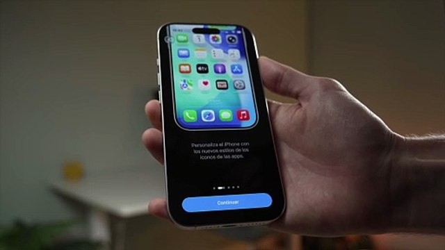 Pantalla de bienvenida de iOS 26