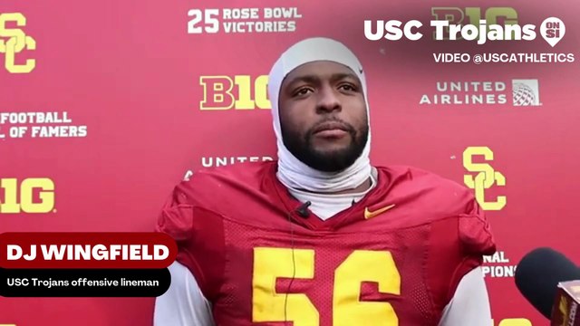 USC Trojans Offensive Lineman DJ Wingfield discusses how he went about the transfer portal