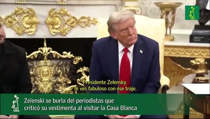 Zelenski se burla del periodistas que criticó su vestimenta al visitar la Casa Blanca