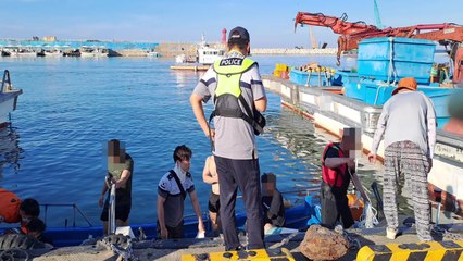 포항 호미곶 앞바다서 물놀이하던 3명 고립됐다가 구조 / YTN