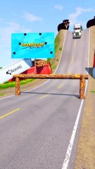 Colored Trucks & Tow Truck vs Log Trap - BeamNG.Drive