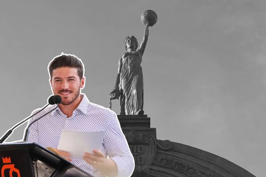 Samuel García entrega restauración del Arco de la Independencia a fin de embellecer Nuevo León