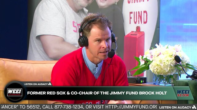 Former Red Sox & Co-Chair of the The Jimmy Fund Brock Holt Joins the 23rd Annual WEEI/NESN Jimmy Fund Radio-Telethon