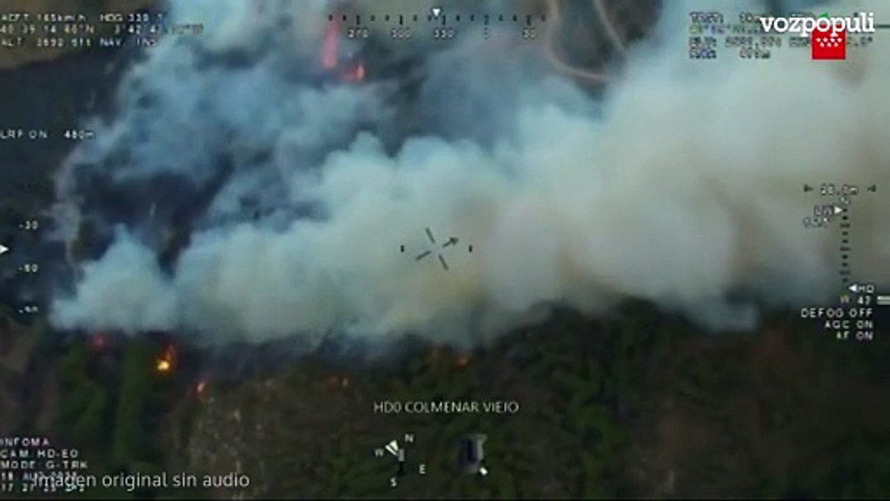 Un incendio de nivel 1 en Colmenar Viejo obliga a desalojar varias viviendas, en una zona cercana al fuego de Tres Cantos que la pasada semana calcinó 2.000 hectáreas
