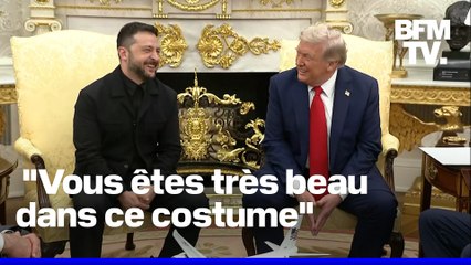 Sommet à la Maison-Blanche: Volodymyr Zelensky ironise sur sa tenue avec un journaliste