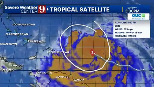 Le puissant ouragan Erin continue de se renforcer dans la région des Caraïbes et poursuit sa route vers les Bahamas, avec des vents soutenus et de pluies intenses
